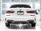 AWE Tuning 2019+ BMW M340i (G20) Resonated Touring Edition Exhaust - Quad Chrome Silver Tips (view 4)