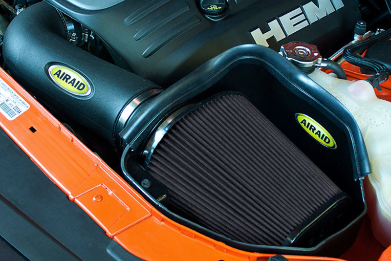 Airaid 11-14 Dodge Charger/Challenger MXP Intake System w/ Tube (Dry / Black Media) Main image