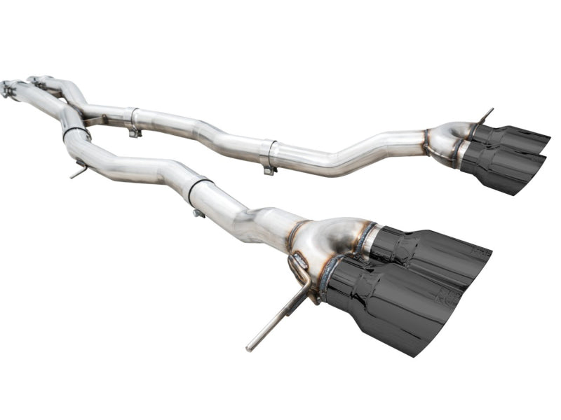 AWE Tuning Track Edition Cat-Back Exhaust for BMW G8X M3/M4 - Diamond Black Tips (view 9)