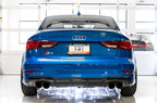 AWE Tuning Audi 8V S3 SwitchPath Exhaust w/Diamond Black Tips 102mm (view 3)