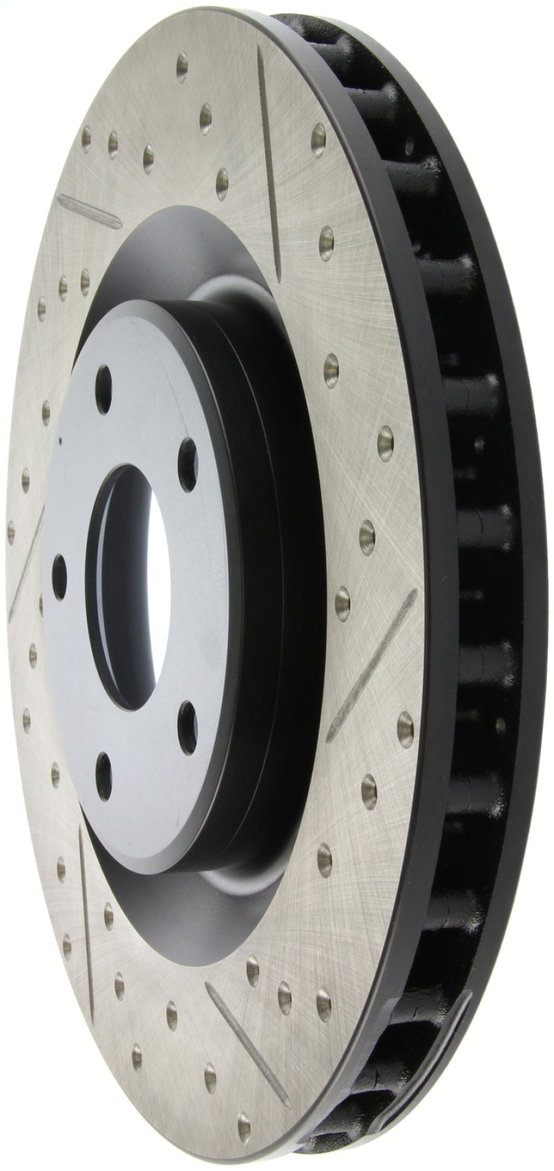 StopTech Power Slot 05-07 Cadillac XLR / 06-09 Chevy Corvette Front Left Drilled & Slotted Rotors (view 6)