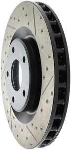 StopTech Power Slot 05-07 Cadillac XLR / 06-09 Chevy Corvette Front Left Drilled & Slotted Rotors (view 6)