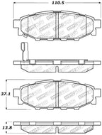StopTech Performance 08-10 WRX Rear Brake Pads (view 4)
