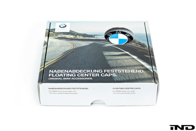 IND Gloss Black Floating Wheel Center Cap Set - 56mm Secondary image