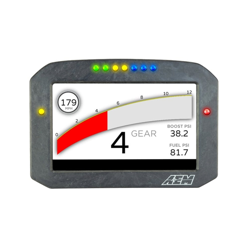 AEM CD-7LG Carbon Logging Flush Digital Dash Display w/ Internal 20Hz GPS & Antenna (view 4)