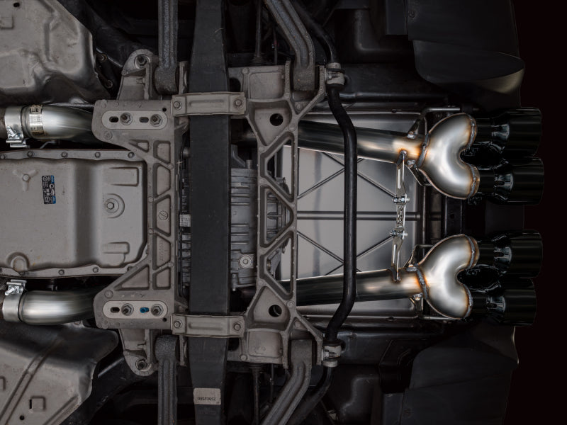 AWE Tuning 05-07 C6 Chevrolet Corvette 6.0L Track Edition Axle-Back Exhaust w/ Diamond Black Tips (view 3)