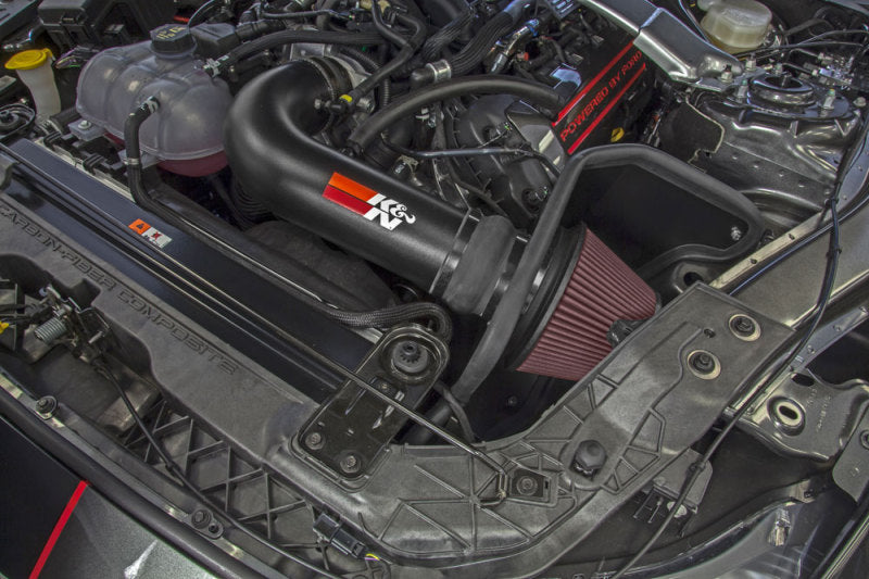 K&N 2016-2017 Ford Mustang Shelby 5.2L V8 Typhoon Cold Air Intake System (view 3)