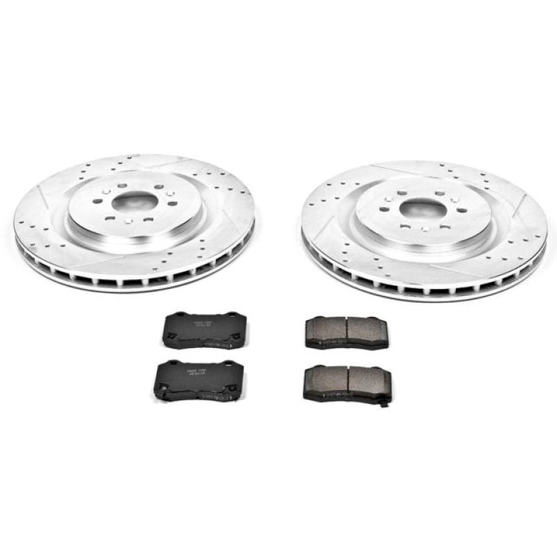 Power Stop 04-07 Cadillac CTS Rear Z23 Evolution Sport Brake Kit Main image