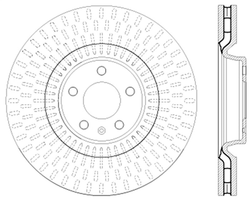 StopTech Slotted & Drilled Sport Brake Rotor Main image