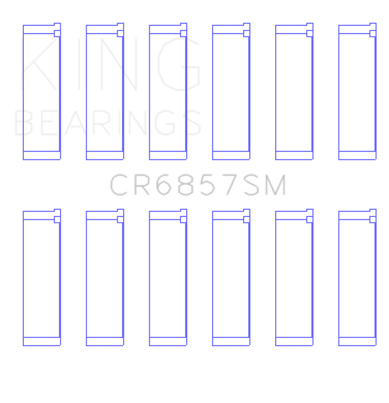 King Engine Bearings Chrysler Pentastar 3.6L ERB V6 Connecting Rod Bearing Set - Size STD (view 2)