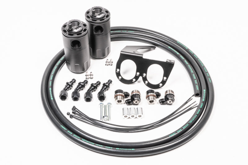 Radium Engineering Nissan R35 GT-R Dual Catch Can Kit CCV Fluid Lock Main image