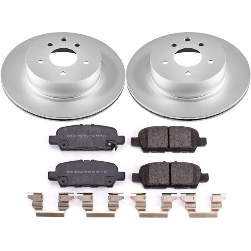 Power Stop 18-19 Nissan 370Z Rear Z17 Evolution Geomet Coated Brake Kit Main image