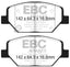EBC 2016+ Buick Envision 2.0L Turbo Greenstuff Front Brake Pads