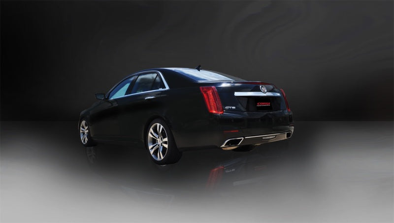 Corsa Sport Axle-Back Exhaust Dual Rear Polished Outlet 2014 Cadillac CTS Vsport 3.6L V6 Automatic (view 2)