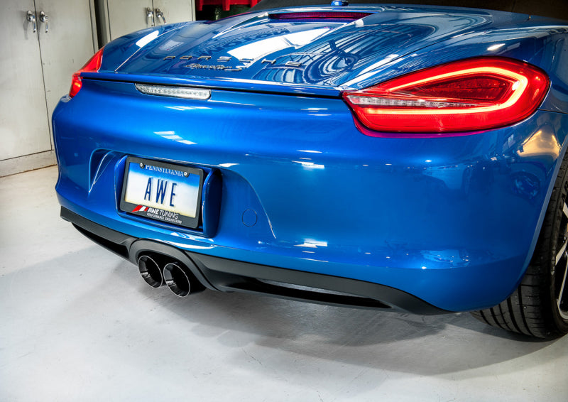 AWE Tuning Porsche 981 Performance Exhaust System - w/Diamond Black Tips (view 2)