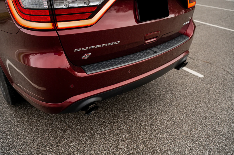 Corsa 18-22 Dodge Durango SRT 392 Cat-Back 2.75in Dual Rear Exit Xtreme 4.5in Black PVD Tips (view 7)