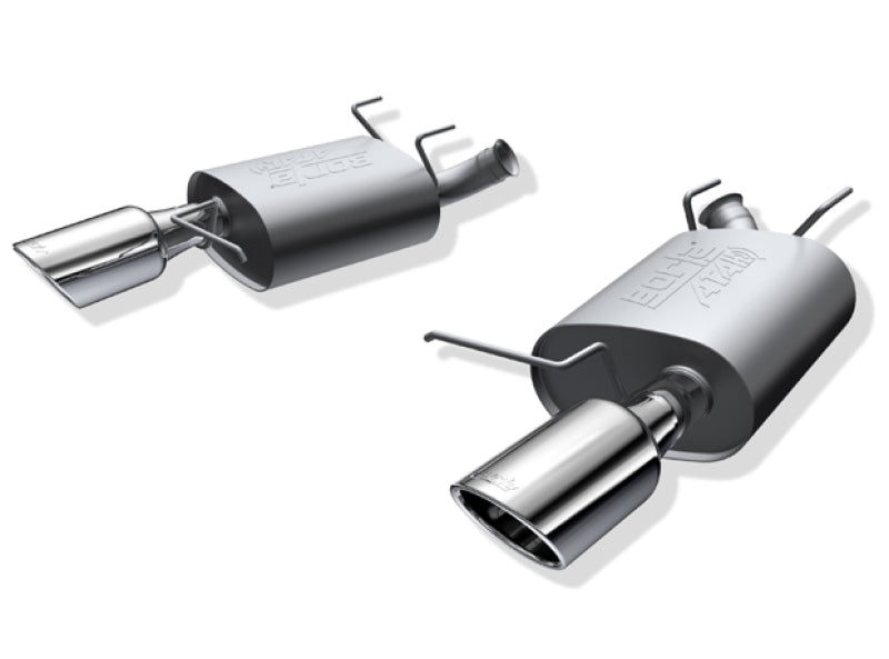 Borla 11-14 Ford Mustang 3.7L 6cyl Aggressive ATAK Exhaust (rear section only) Main image