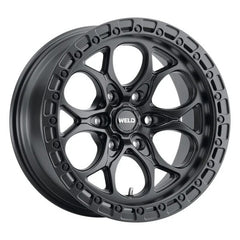 Weld Off-Road W108 18X9 Ledge 6X139.7 ET-00 BS5.01 Satin Black / Satin Black Ring 106.1