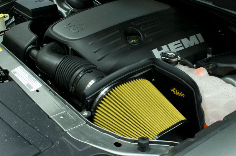 Airaid 11-22 Dodge Challenger/Charger / Chrysler 300 3.6L V6 Intake Kit w/ Yellow Filter (view 2)