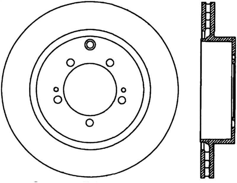 StopTech Slotted & Drilled Sport Brake Rotor Main image