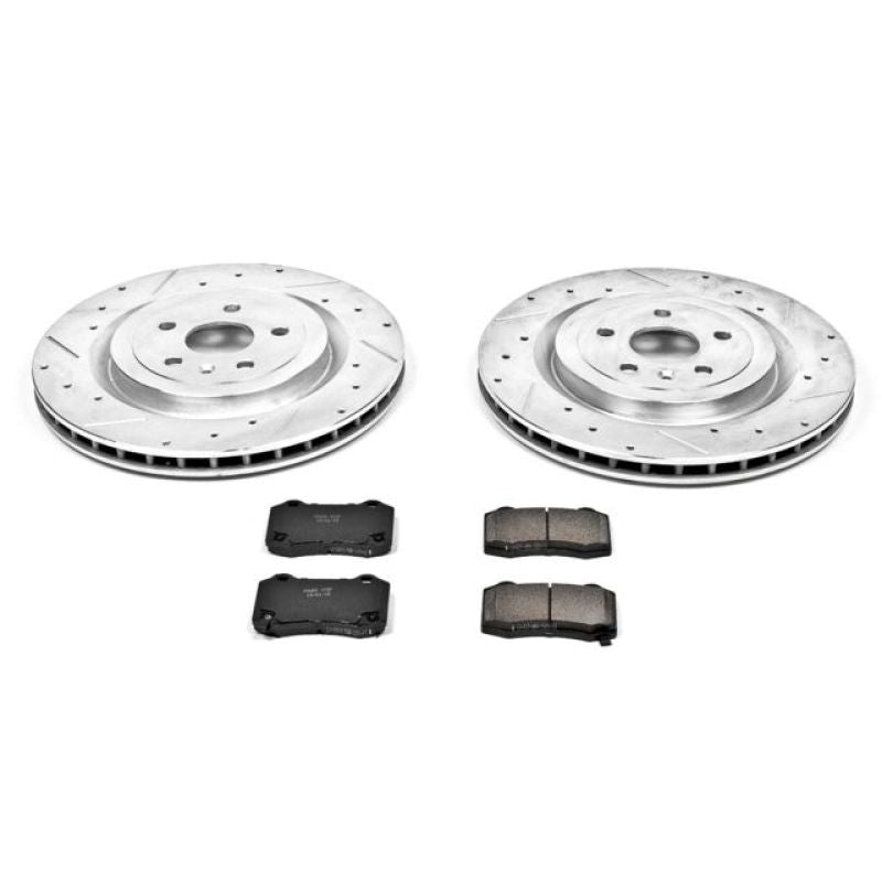 Power Stop 09-15 Cadillac CTS Rear Z23 Evolution Sport Brake Kit Main image