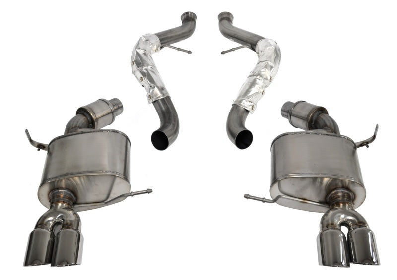 Corsa 08-12 BMW M3 Convertible E93 Polished Sport Cat-Back Exhaust Main image