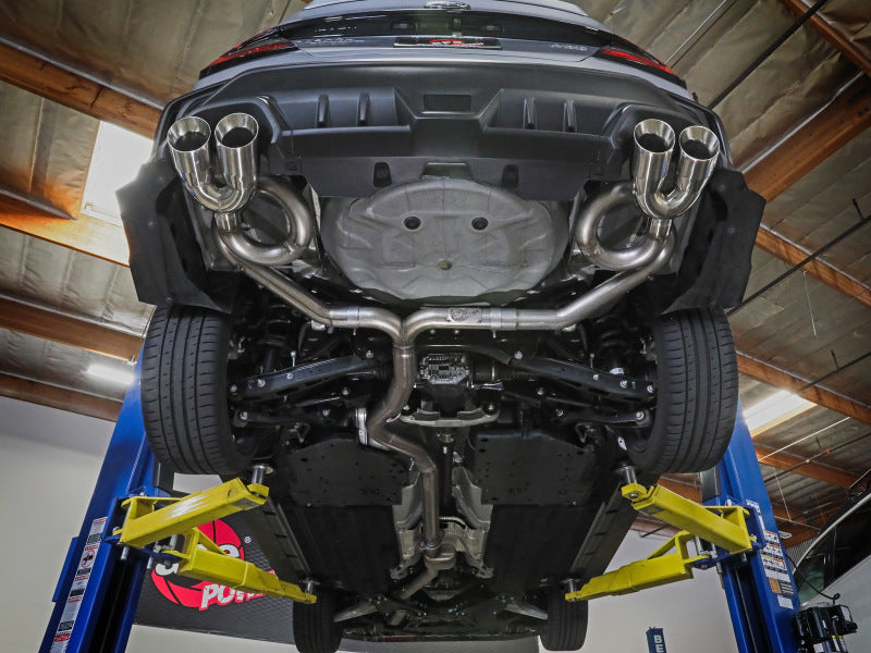 aFe POWER Takeda 3in to 2-1/2in 304 SS Cat-Back Exhaust w/ Polished Tips 22-23 Subaru WRX H4-2.4L(t) (view 4)