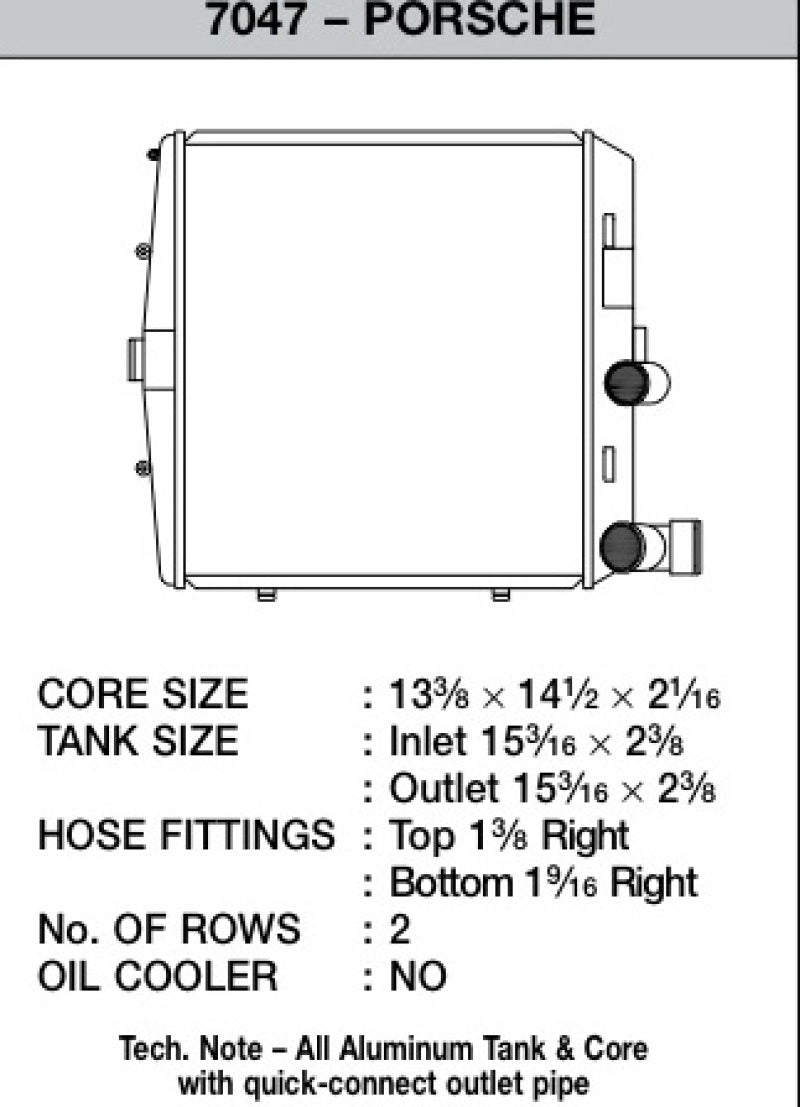 CSF 05-11 Porsche 911 Carrera/GT3 RS (997) Left Side Radiator (view 7)