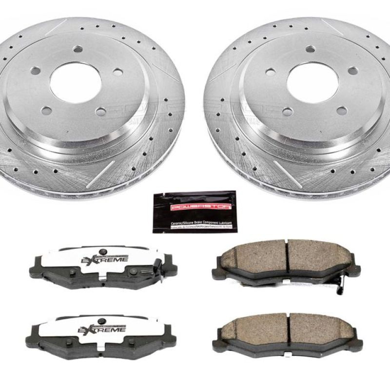 Power Stop 04-09 Cadillac XLR Rear Z26 Street Warrior Brake Kit Main image