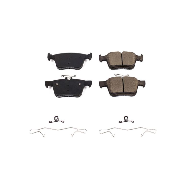 Power Stop 15-19 Audi A3 Rear Z17 Evolution Ceramic Brake Pads w/Hardware Main image