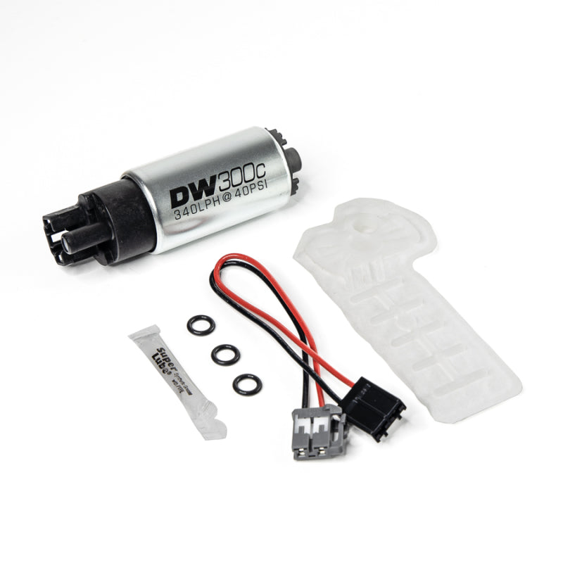 DeatschWerks 2016+ Infinity Q50 340lph Compact Fuel Pump w/o clips w/ 9-1061 install kit Main image
