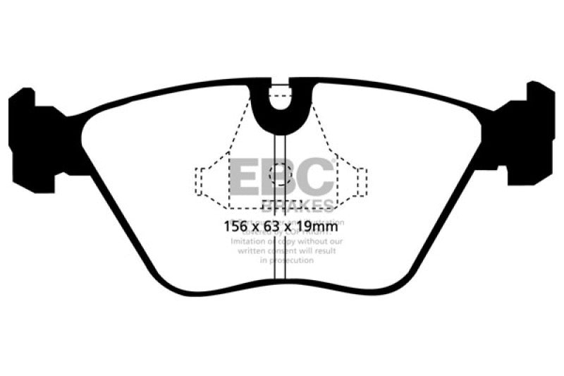 EBC 92-95 BMW M3 3.0 (E36) Redstuff Front Brake Pads Main image