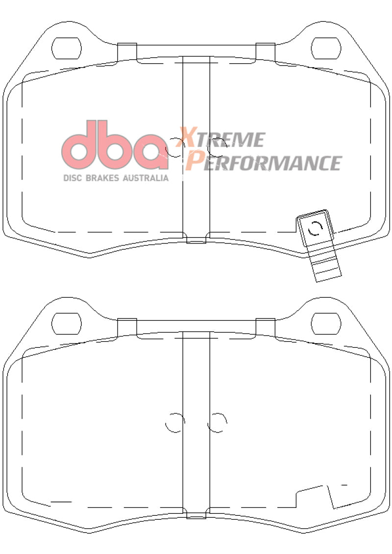DBA 03-07 G35 w/ Brembo XP650 Front Brake Pads (view 4)