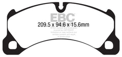 EBC 10+ Porsche Cayenne 3.6 Yellowstuff Front Brake Pads