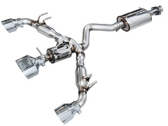 AWE Tuning 23-24 Toyota GR Corolla Touring Edition Cat-Back Exhaust - Chrome Silver Tips