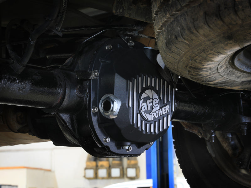 aFe 90-14 Ford F-150 Rear Differential Cover - Black w/ Machined Fins (view 3)