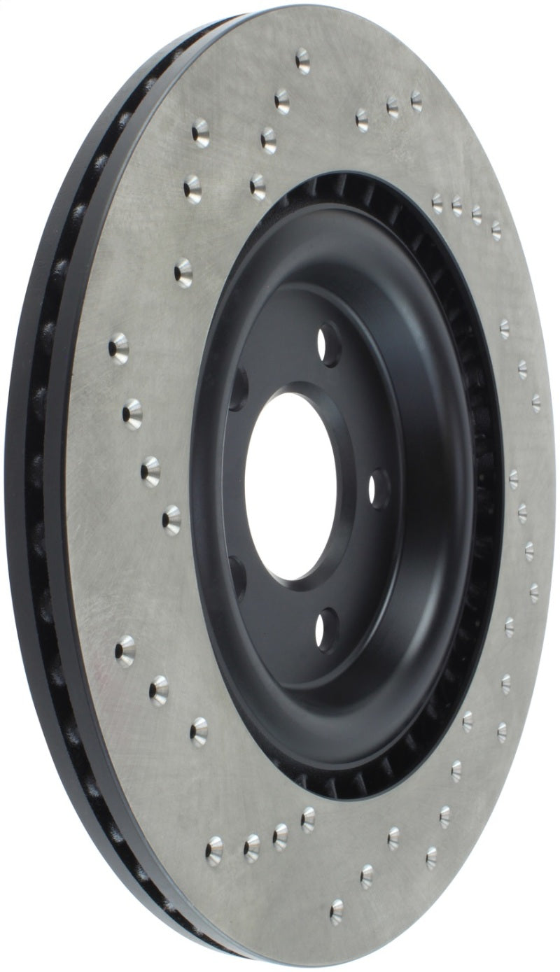 StopTech 12 Audi S4 Rear Left Drilled Rotor (view 4)