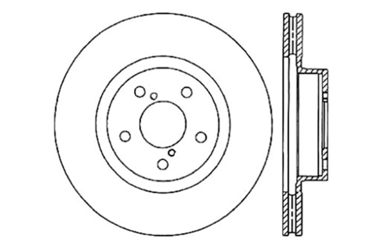 StopTech Drilled Sport Brake Rotor (view 2)