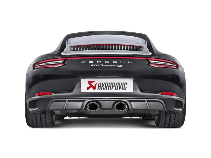 Akrapovic 16-17 Porsche 911 Carrera S/4/4S/GTS (991.2) Slip-On Line (Titanium) w/ Titanium Tips (view 2)