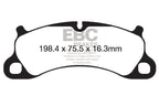 EBC 12-15 Porsche 911 (991) (Cast Iron Rotor only) 3.8 Carrera S Yellowstuff Front Brake Pads (view 4)