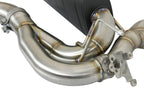 aFe MACH Force-Xp 2-1/2in SS Axle Back Exhaust w/Black Tips 15+ BMW M3/M4 (F80/F82) L6 3.0L (tt) S55 (view 4)