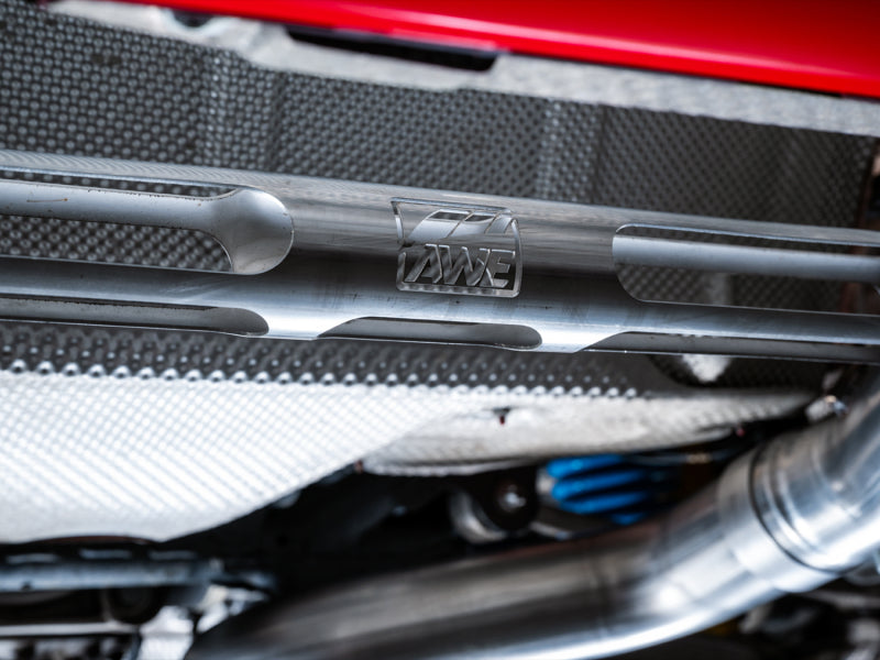 AWE Tuning BMW F8X M3/M4 Track Edition Cat-Back Exhaust - Diamond Black Tips (view 2)