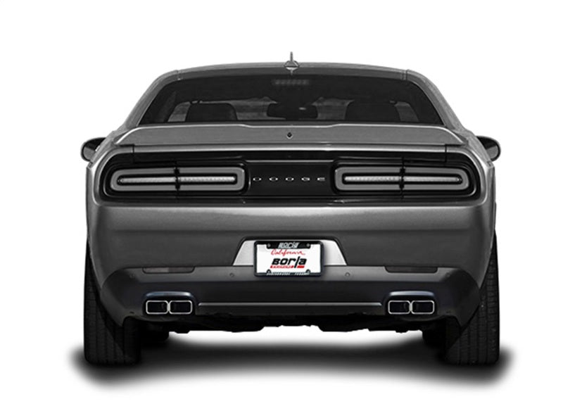 Borla 15-16 Dodge Challenger R/T 5.7L Dual Rectangle Angle Cut Dual Split Rear Exit ATAK Exhaust (view 3)