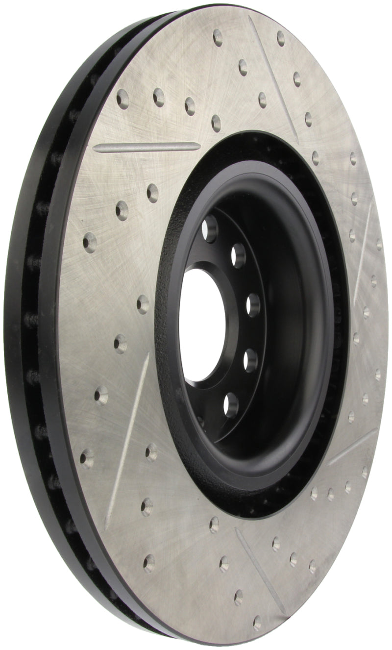 StopTech 09 VW Passat CC / 06-09 Passat Slotted & Drilled Right Front Rotor Main image
