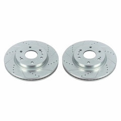 Power Stop 19-20 Chevrolet Silverado 1500 Front Evolution Drilled & Slotted Rotors - Pair