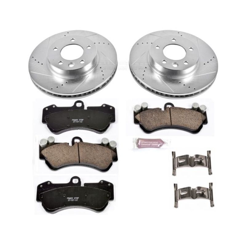 Power Stop 04-06 Porsche Cayenne Front Z23 Evolution Sport Brake Kit Main image