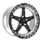 Weld S71 15x10.33 / 5x4.5 BP / 6.5in. BS Black Wheel (Medium Pad) - Black Single Beadlock MT (view 2)