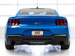 AWE 2024 Ford Mustang GT Fastback S650 RWD Track Edition Cat-Back Exhaust w/ Dual Diamond Black Tips
