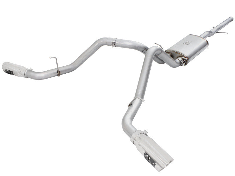 aFe Mach Force-XP Exhaust 3in Cat-Back SS 14-15 GM 1500 Trucks 4.3L/5.3L Dual Split w/ Polished Tip Secondary image