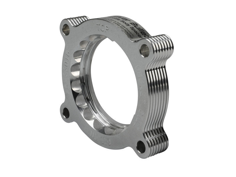 aFe 11-14 Ford Mustang/ 11-14 Ford F-150 V6 3.7L Silver Bullet Throttle Body Spacer - Silver (view 2)